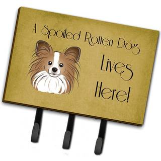 """" Caroline's Treasures BB1496TH68 Papillion forkælet hundeliv her snor eller nøgleholder stor flerfarvet """"