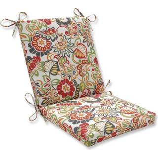 Pude Perfect Bright Floral Indoor/Outdoor Solid Back 1 Piece stolpude med slips kvadreret hj?rne dyb s?de vejr og fade resistent 36,5 """" x 18 """"