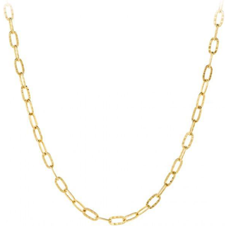 Alba Necklace gold-plated, ankerkæde i medium tykkelse