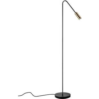 Estiluz Volta P-3538-w Gulvlampe / Satin Gold - Gulvlamper Aluminium Sort - 035382680S