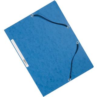 Q-connect A4 elastikmappe i blå
