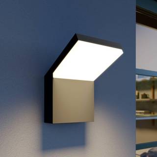 Arcchio udendørs LED-væglampe Yolena, antracit, aluminium, 21 cm