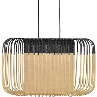 Forestier Bambus oval S pendul sort/naturlig