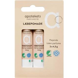 Apotekets Parfumefri Læbepomade 2 stk. 2 stk. á 4,5 g