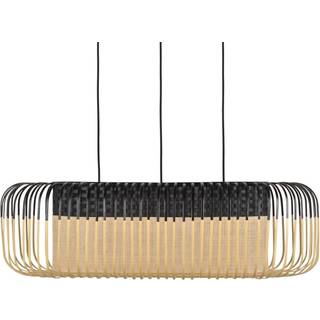 Forestier Bambus oval M pendul sort/naturlig