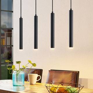 Arcchio Kammeron LED-hængelampe, sort, metal, 80 cm