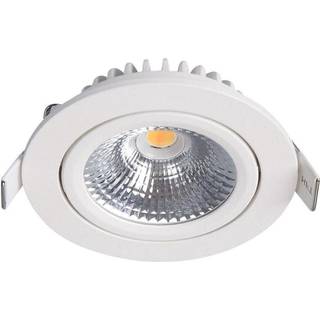 Noxion LED Vipbar Slim Spot sølv Runde 6W 550lm 60D - 927 ekstra varm hvid | 85mm - IP54 - dæmpbar - bedste farvegengivelse