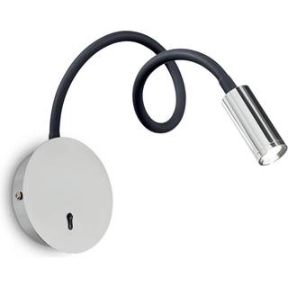 Ideallux LED væglampe Focus 2, Krom/sølv, Stue/spisestue, Metal, Moderne