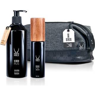 Ebenholz skincare Hårpleje Kropspleje Gavesæt Cedrus Hair & Body Wash 330 ml + Bodyshape Oil Serum 90 ml + Toilet Bag 1 Stk. (605,00 kr / 1 stk.) - 1 Stk.