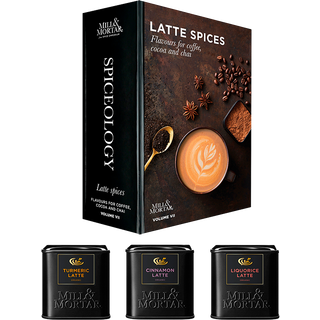 Mill & Mortar 3 Latte Spices Gaveæske - Gurkemeje-, Lakrids- & Kanel Latte (150 g)