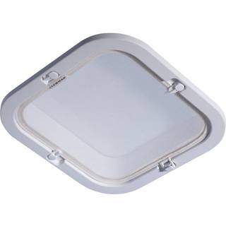 Inderramme / trimkit til bådluger, hvid, med myggenet, passer til Lewmar Flush, Low &amp; Medium Profile (strl. 60)