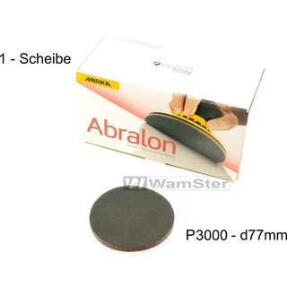 Sliberondeller Mirka Abralon, Ø77 mm Grip, P3000, 20-pak