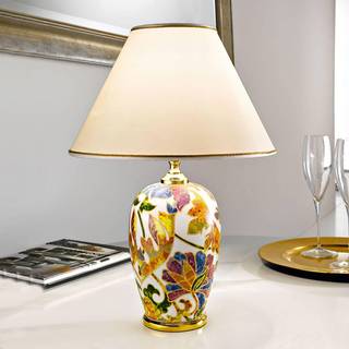 Damasco bordlampe med 24 karat guld, Ø 30 cm
