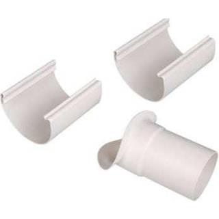 Plastmo justerbart tudstykke, PVC, hvid - nr. 12/Ø75 mm