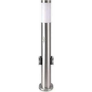 Pullertlampe - Rustfrit Stål (60 cm), PIR-sensor, Fatning, IP44, Satin Nikkel