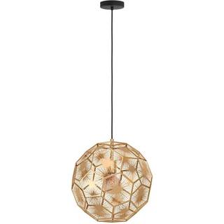 Outlet: EGLO Skoura Pendel Lampe Ø41Til E27 i Messing/Sort