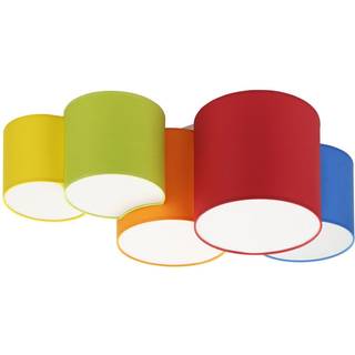 Loftlampe Mona med 5 lyskilder, flerfarvet