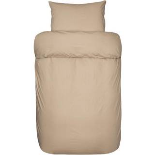 Bambus percale sengetøj fra HØIE - ROYAL BEIGE 200