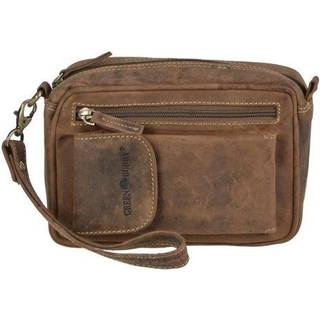 Handgelenktasche Leder 14x21cm Vintage 1732 | Greenburry.de