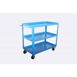 Blika lagervogn med 3 hylder RAL 5017