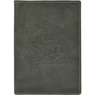Jagdscheinetui Leder "Vintage Hunting" Hirsch oliv | Greenburry.de