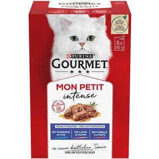 Purina Gourmet Mon Petit intense eksklusive strimler i en lækker sauce 79.83 DKK/1 kg (8 x 300.0g)