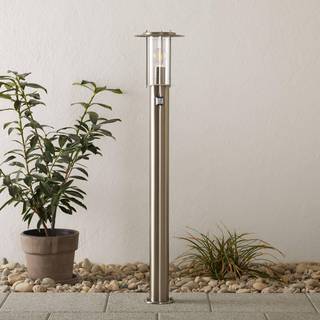 Vejlampe York, rustfrit stål, bevægelsessensor, IP44