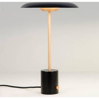 Hoshi LED-bordlampe med dæmper, sort-kobber