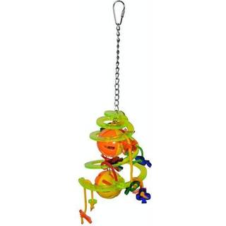 VADIGRAN Bird Toy plexi spiral multi color 32cm
