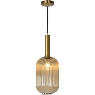 Maloto glas-hængelampe, Ø 20 cm, ravgul