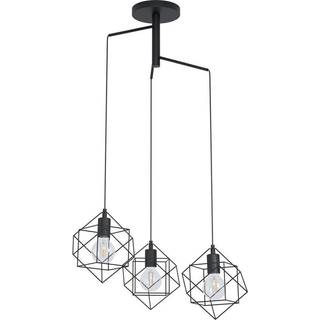 Outlet: EGLO Straiton Pendel Lampe Ø64 Til 3xE27 Klynge i Sort