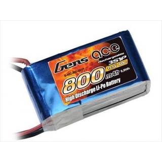 Gens 3s   800mAh - 45C - Gens Ace JST