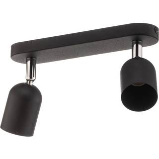 Loftspot Top, 2 lyskilder, sort