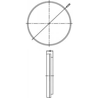 Altais LED-loftslampe, IP54, Ø 33 cm