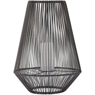 Lindby Kaati LED solcellelygte, rattanlook, 37 cm