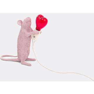 Seletti Mouse Lamp Bordlampe Valentine's Day - Børnelamper Resin Rosa - 15220SV