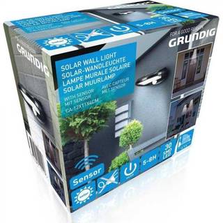 Grundig solar væglampe 12x11x4 cm 2 stk
