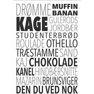 Plakat med sort ramme 15 x 21 cm