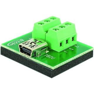 Terminal block adapter - Mini USB hun til Terminal block