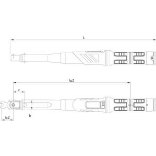 Gedore Momentnøgle uden hoved ø22mm 150-750nm