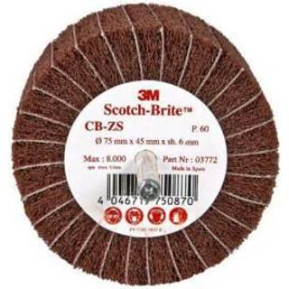 3MTM Combi børste 450 CB-ZS, P60, 75 mm x 45 mm x 6 mm, 10 stk/pak, PN03772