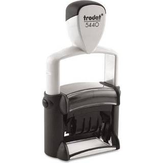 Trodat T5444 Trodat Professional 5-i-1 Dato Stamp Self-bl?kkende 1 1/8 x 2 Bl?/r?d