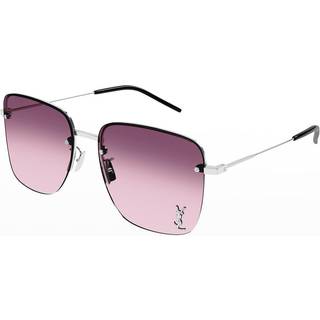 Saint Laurent SL 312 M 011 58 Solbriller Kvinder Silver - Silver - 58mm