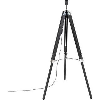 Gulvlampe sort uden skærm - Tripod