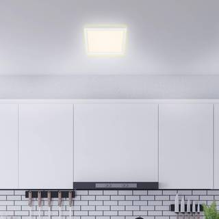 LED-loftlampe 7362, 29x29 cm, hvid