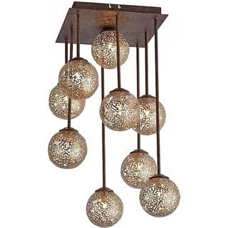 Paul Neuhaus Greta loftlampe, 55 cm, 9 lyskilder, metal, G9