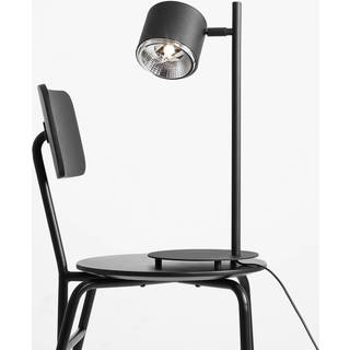 Bordlampe Bot, sort, bevægeligt lampehoved