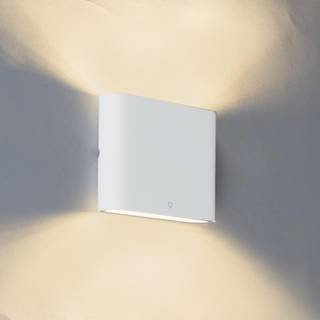 Moderne udendørs væglampe hvid 11,5 cm inkl. LED - Batt