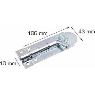 Skudrigle med skruer 106 mm elforzinket
