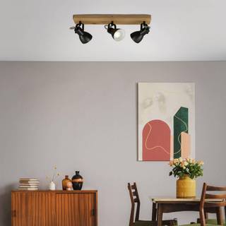 Arbo loftspot med træelement, 3 lyskilder